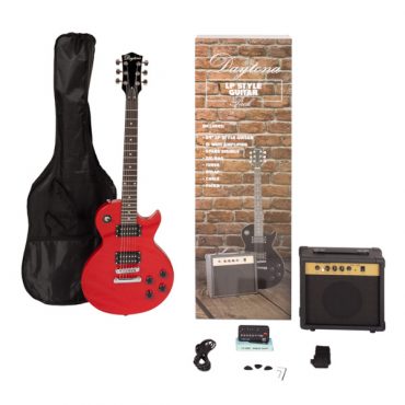 PACK DE GUITARRA ELÉCTRICA DAYTONA TIPO LES PAUL ROJO
