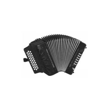 Acordeón Hohner Rey Vallenato GCF A-4922 Negro