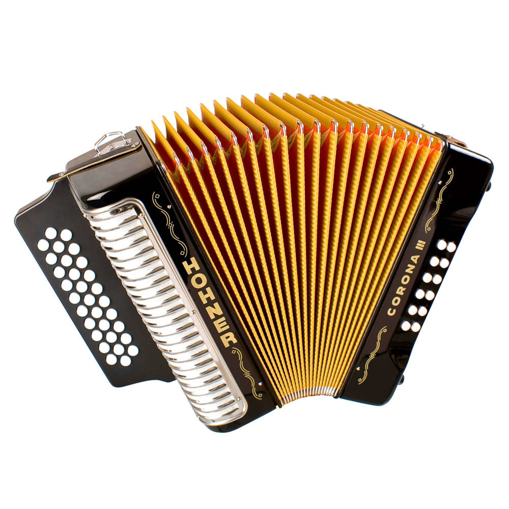 Acordeón Hohner A-5721-GCF Corona III Negro