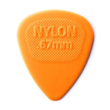 Bolsa 72 Púas Dunlop 443R-067 Nylon Midi Standard 0.67mm