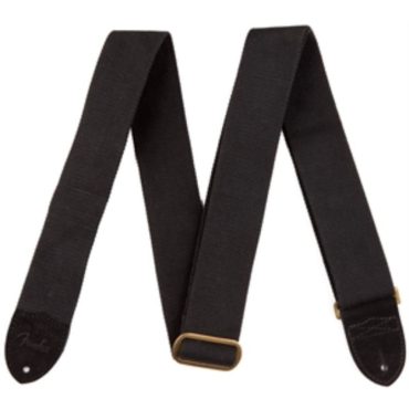 Correa Fender 099-0667-006 Cotton/Leather Negra 2"