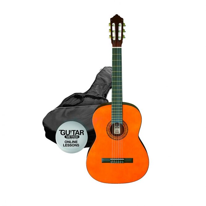 Pack Guitarra Clásica Cadete 3/4 Natural Ashton