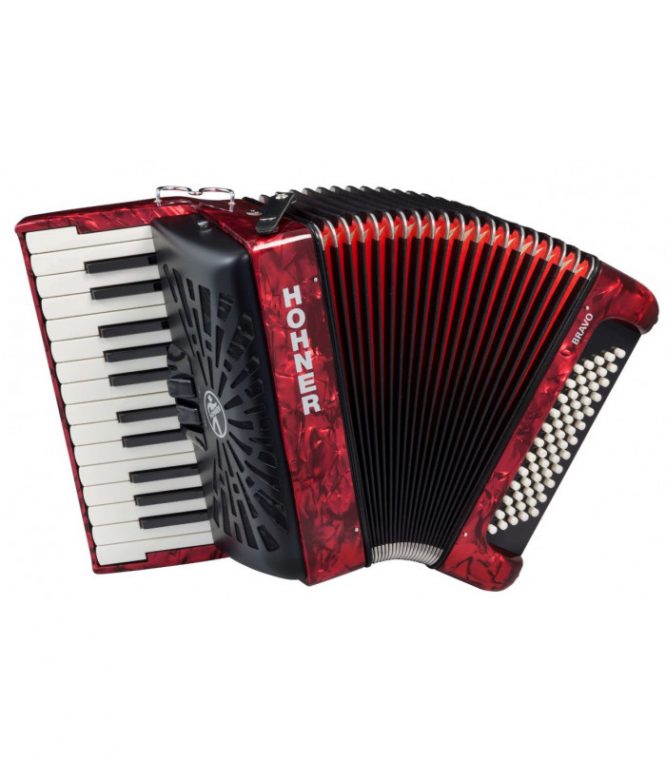 Acordeón Hohner Bravo II 60 A16971 Rojo