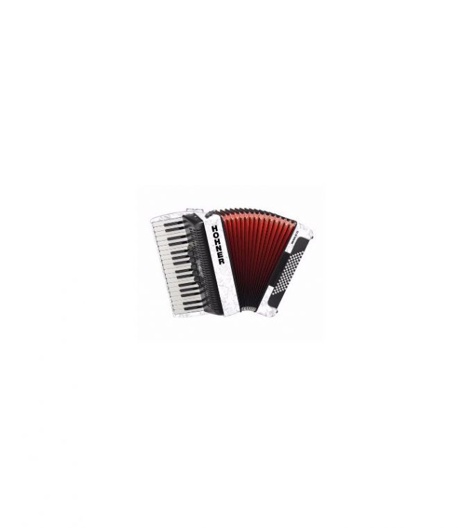 Acordeón Hohner Bravo II 60 A40951 Blanco