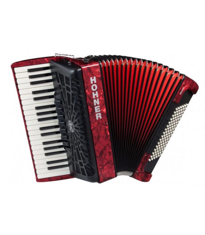 Acordeón Hohner Bravo III 120 A40831 Rojo