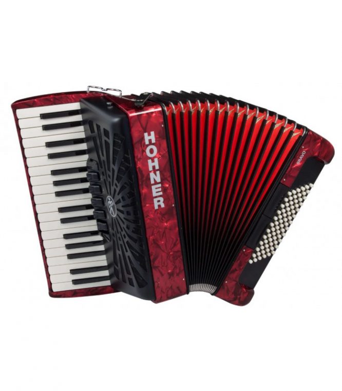 Acordeón Hohner Bravo III 72 A16631 Rojo