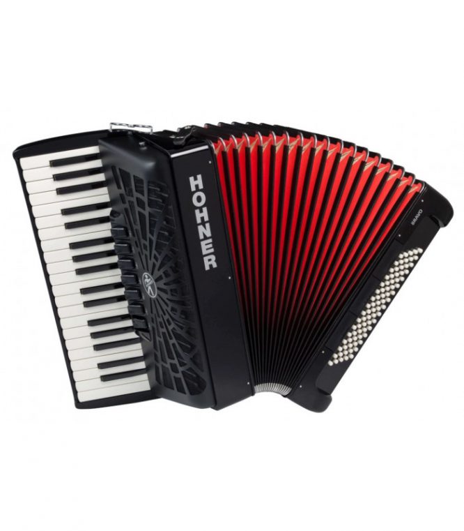 Acordeón Hohner Bravo III 80 A40421 Negro