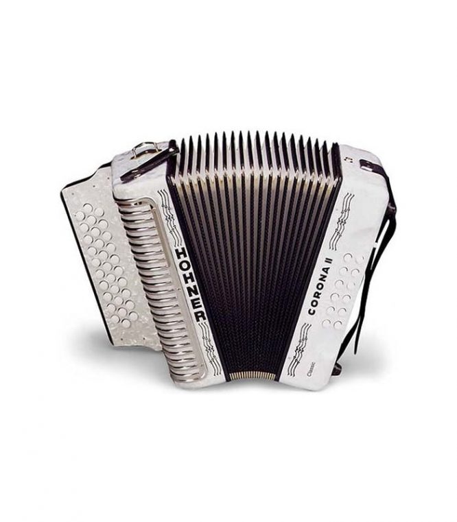 Acordeón Hohner Corona II A-5622-GCF Blanco