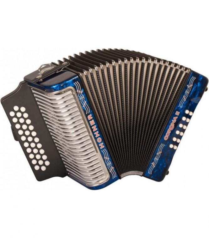 Acordeón Hohner Corona II A-5624-GCF Azul