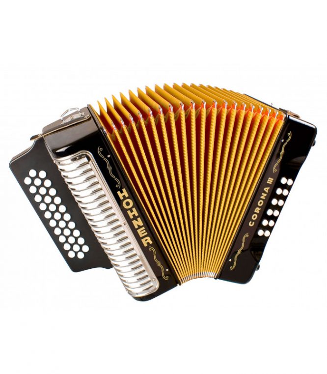 Acordeón Hohner Corona III A-5721-GCF Negro