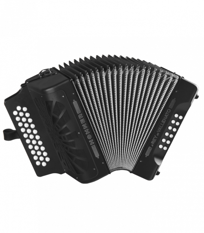 Acordeón Hohner Rey Vallenato FBbEb A-4942 Negro