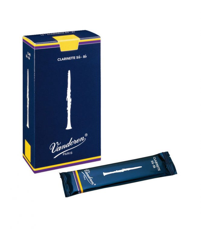 Caja 10 Cañas Clarinete Vandoren Tradicional 1½ caja azul