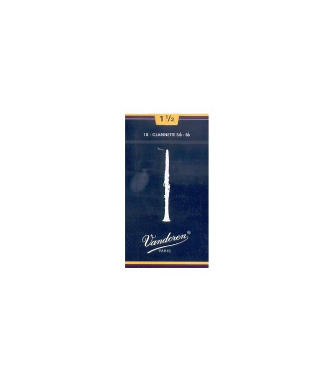 Caja 10 Cañas Clarinete Vandoren Tradicional 4 caja azul