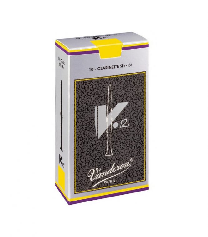 Caja 10 Cañas Clarinete Vandoren V-12 2½ caja gris