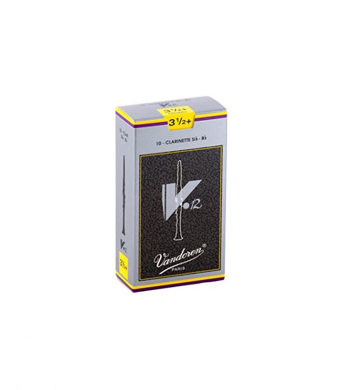 Caja 10 Cañas Clarinete Vandoren V-12 3½+ caja gris