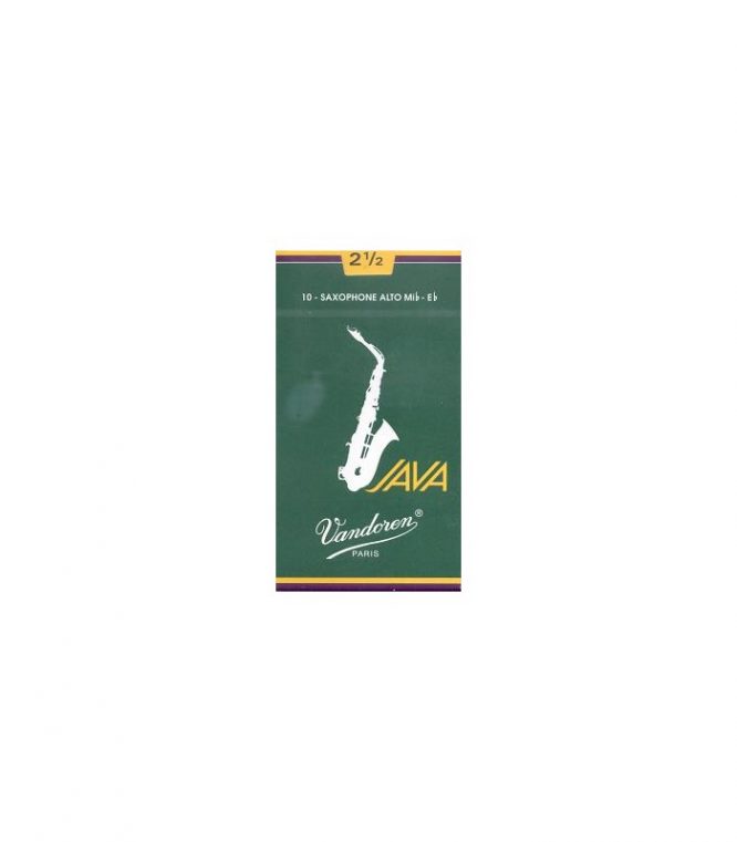 Caja 10 Cañas Saxo Alto Vandoren Java 3 caja verde