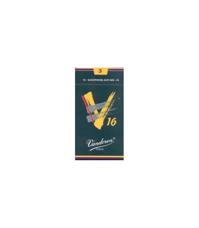 Caja 10 Cañas Saxo Alto Vandoren V-16 3 caja verde oscuro