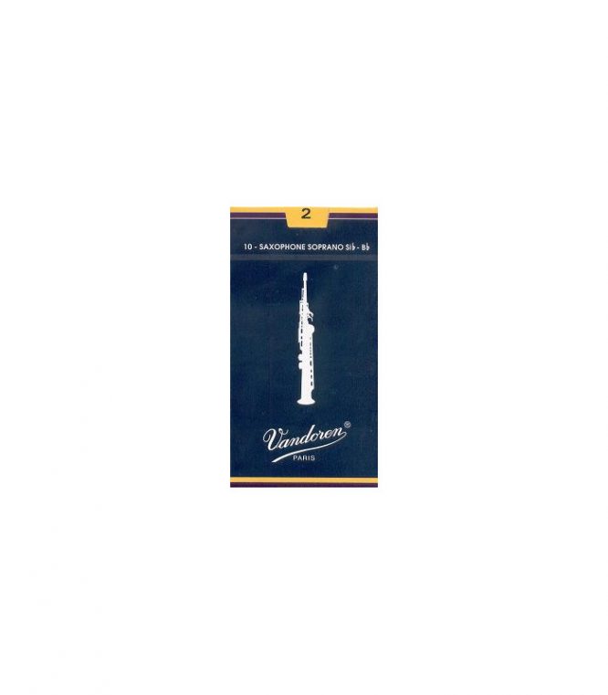 Caja 10 Cañas Saxo Soprano Vandoren Tradicional 2½ azul