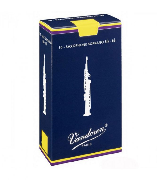 Caja 10 Cañas Saxo Soprano Vandoren Tradicional 3 azul