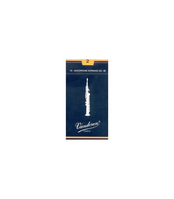 Caja 10 Cañas Saxo Soprano Vandoren Tradicional 4 azul