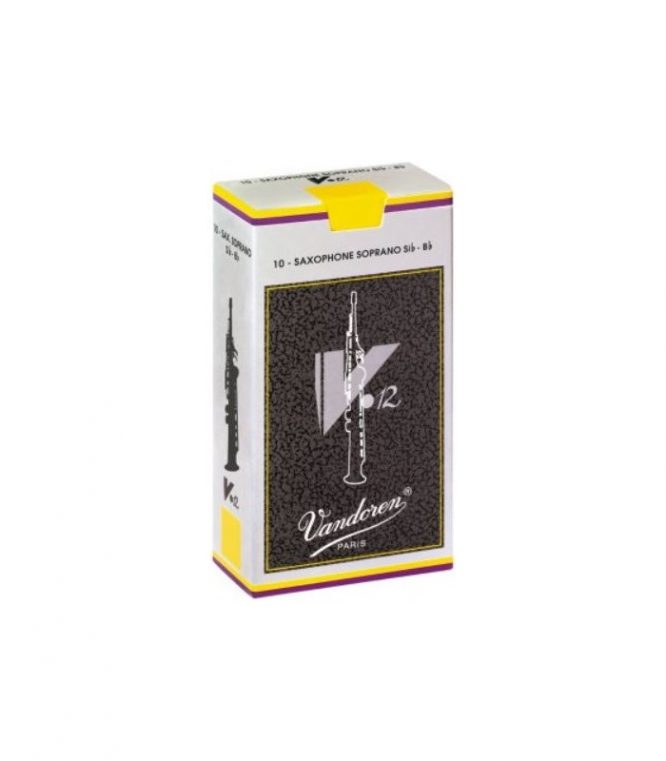 Caja 10 Cañas Saxo Soprano Vandoren V-12 2½ caja gris