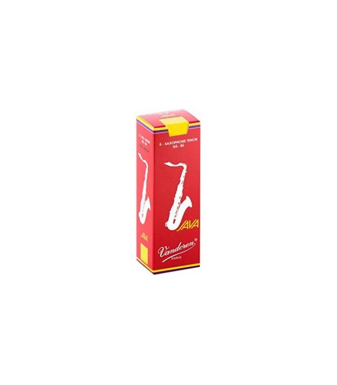 Caja 5 Cañas Saxo Tenor Vandoren Java 2½ caja roja