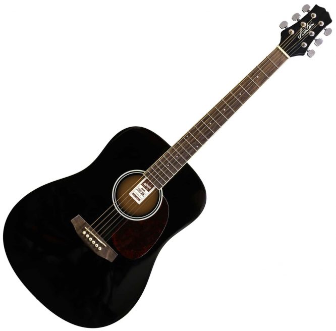 D20BK  - GUITARRA ACUSTICA DREADNOUGHT D20 NEGRA ASHTON