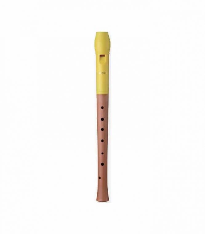 Flauta Dulce Soprano Digitación Alemana Smart WRS-4338G-YE Mixta Amarilla