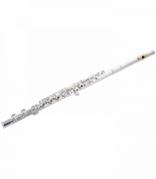 Flauta Pearl 795RE-VGR Platos Abiertos Desalineados Cabeza Plata