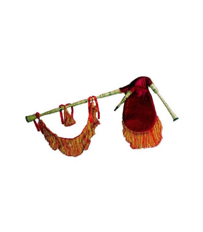 Gaita Gallega Do Represas Madera Fresno Funda Fuelle Roja