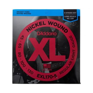 Juego D'Addario Bajo EXL-170 5 Cuerdas (045-130)