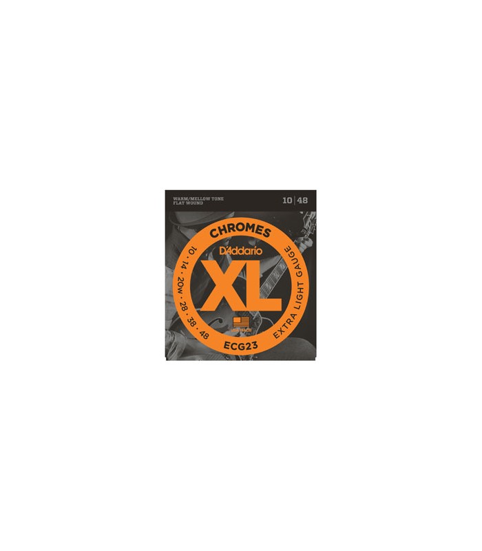 Juego D'Addario Eléctrica Entorchado Plano ECG-23 (10-48)