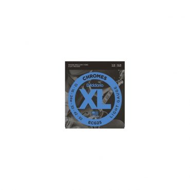 Juego D'Addario Eléctrica Entorchado Plano ECG-25 (12-52)