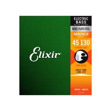 Juego 5 Cuerdas Bajo Elixir 14202 (45-130)