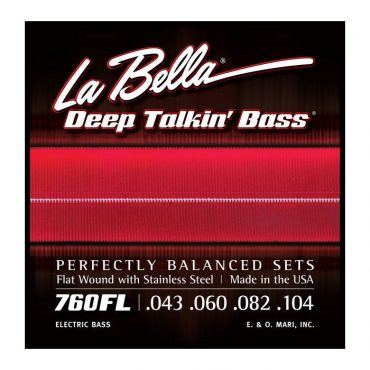 Juego La Bella Bajo Deep Talkin´ Bass Flatwound 760-FL (043-104)
