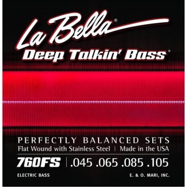 Juego La Bella Bajo Deep Talkin´ Bass Flatwound 760-FS (045-105)