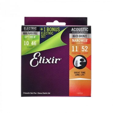 Multipack Elixir 2 Juegos Acústica + 1 Optiweb 16554