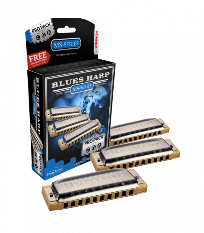 Propack Armónicas Hohner Blues Harp A/C/G