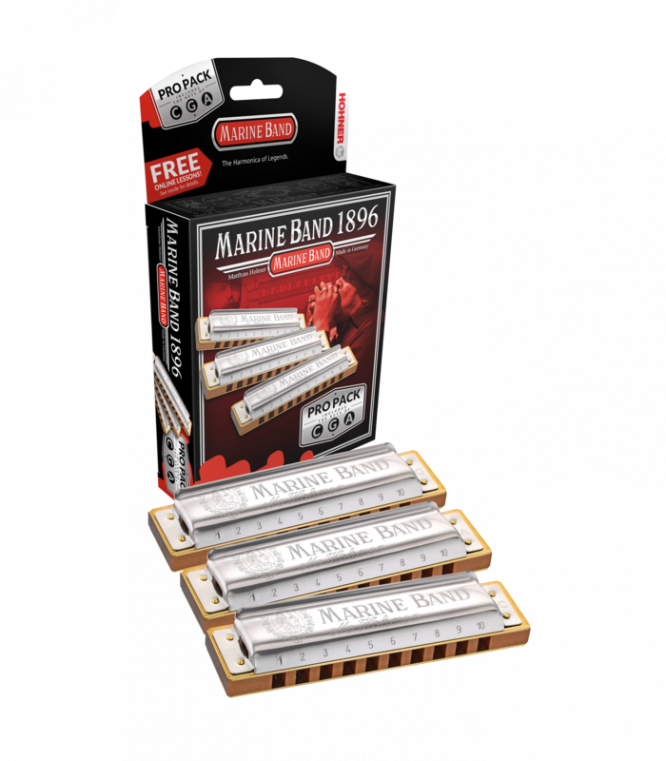 Propack Armónicas Hohner Marineband A/C/G