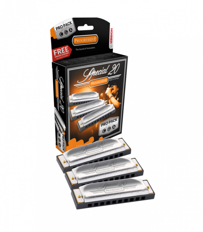 Propack Armónicas Hohner Special-20 A-C-G