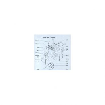 Recambios Floyd Rose Schaller Placa Base Negro 20280400