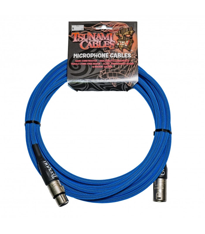 Tsunami Cable M15-XSTB Micrófono 4,5m TC Blue