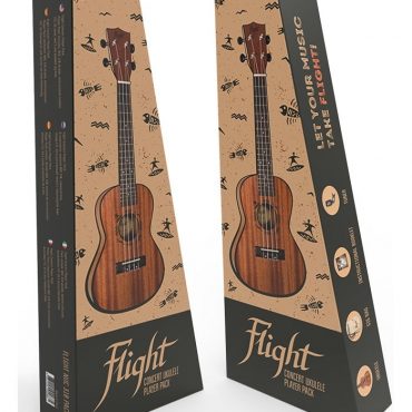 Ukelele Concert Flight NUC-310 Sapelly con afinador