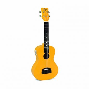 Ukelele Concert Kohala Tiki KT-CTYE Amarillo con afinador