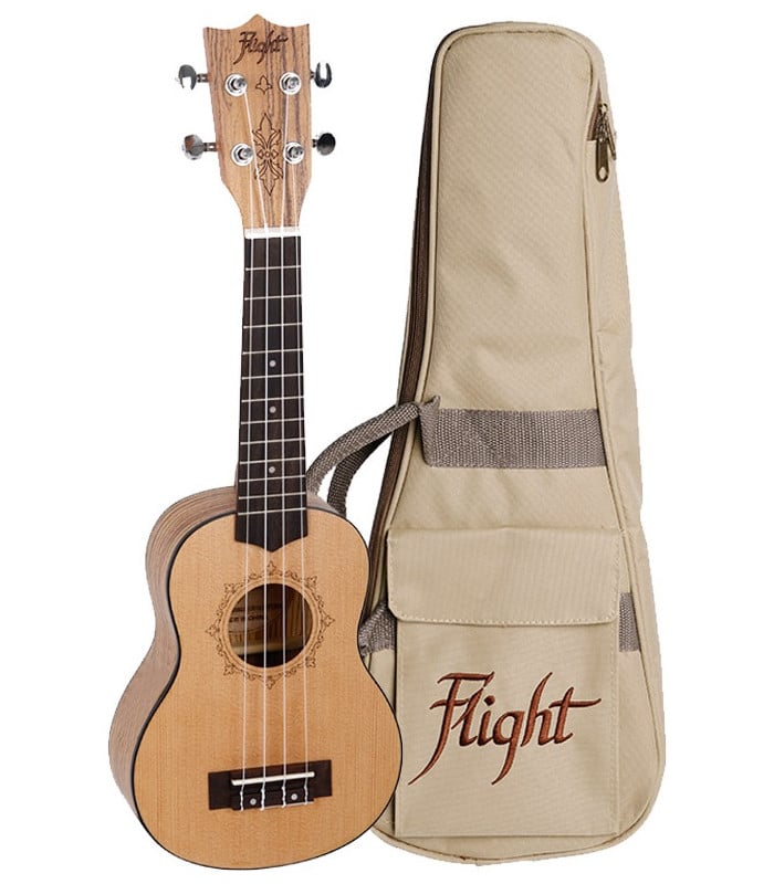 Ukelele Soprano Flight DUS-320 Zebrano