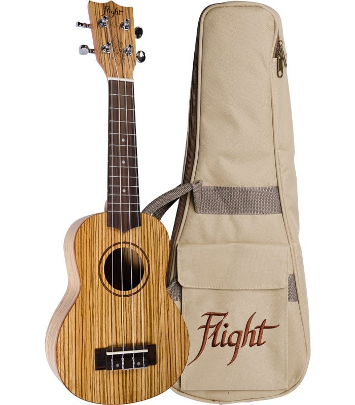 Ukelele Soprano Flight DUS-322 Zebrano
