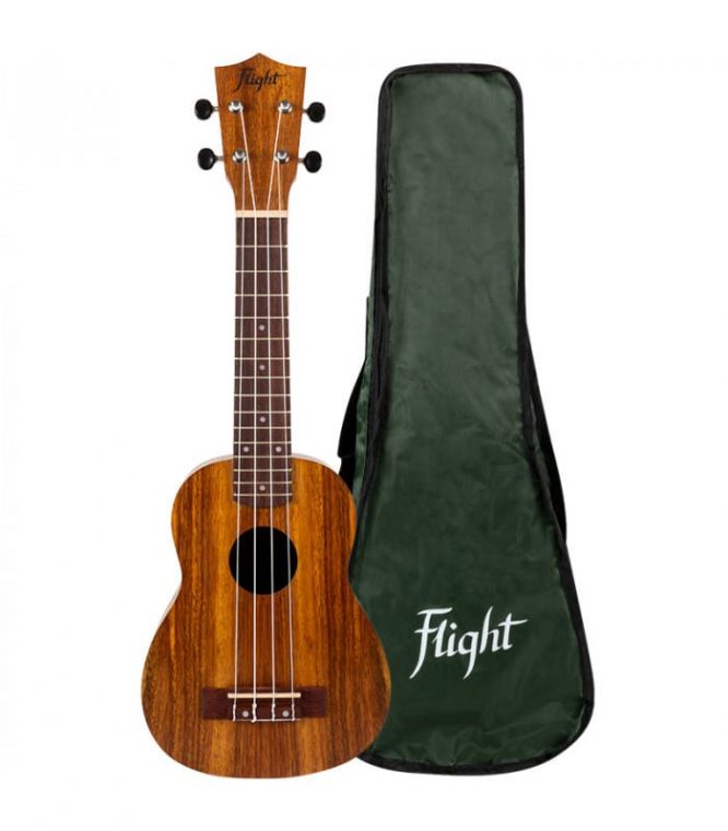 Ukelele Soprano Flight NUS-200 Natural Soprano Teca