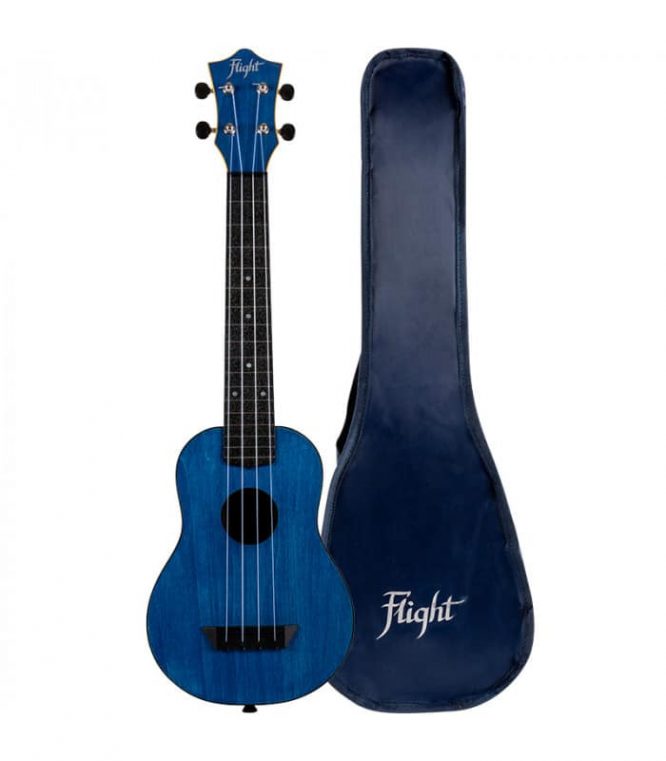 Ukelele Soprano Flight TUSL-35DB Travel Concert Scale Azul Fuerte