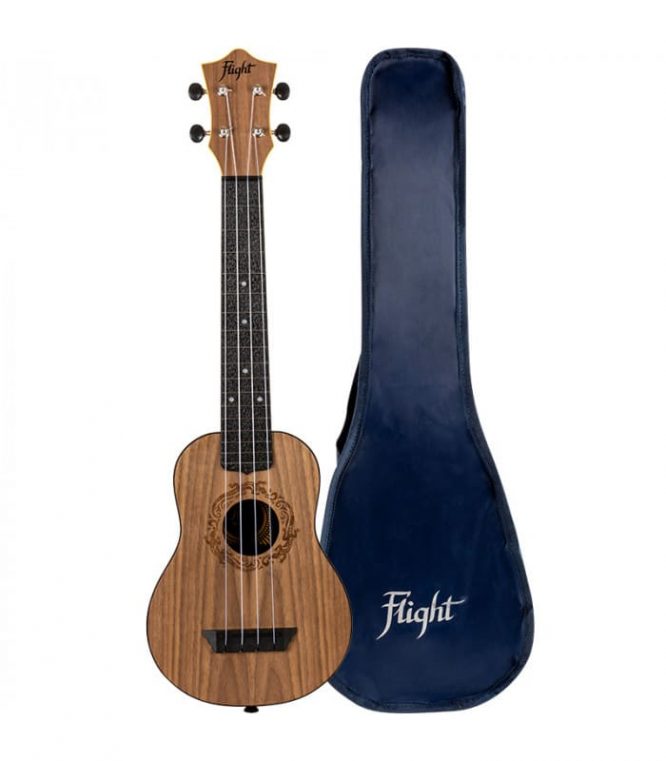 Ukelele Soprano Flight TUSL-50 Travel Concert Scale Salamander