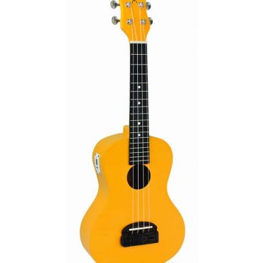 Ukelele Soprano Kohala Tiki KT-STYE Amarillo con afinador